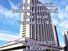 Всероссийский рекомендательный практикум. Сессия 223-ФЗ 18-19 декабря 2018 в Москве